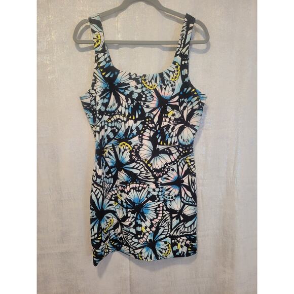 No‎ Boundaries Jr Large Bodycon Fairy Butterfly TankTop Mini Dress Festival Y2K - Picture 1 of 6